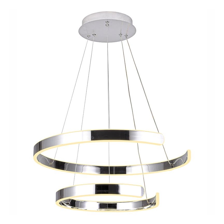 Lustre LED regulável em cabo LED/120W/230V 3000-6500K diâmetro 60 cm + comando à distância