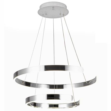 Lustre LED regulável em cabo LED/120W/230V 3000-6500K diâmetro 60 cm + comando à distância