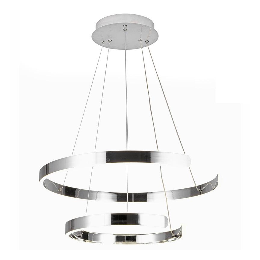 Lustre LED regulável em cabo LED/120W/230V 3000-6500K diâmetro 60 cm + comando à distância