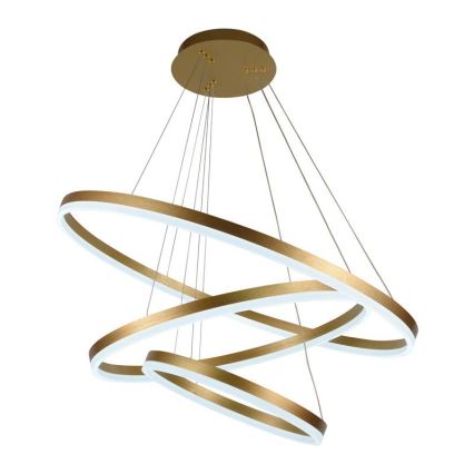 Lustre LED regulável em cabo LED/125W/230V 3000-6500K diâmetro 80 cm + comando à distância