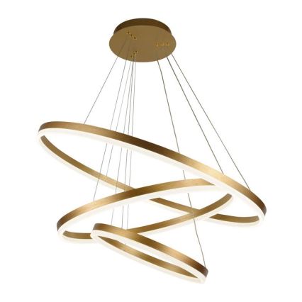 Lustre LED regulável em cabo LED/125W/230V 3000-6500K diâmetro 80 cm + comando à distância