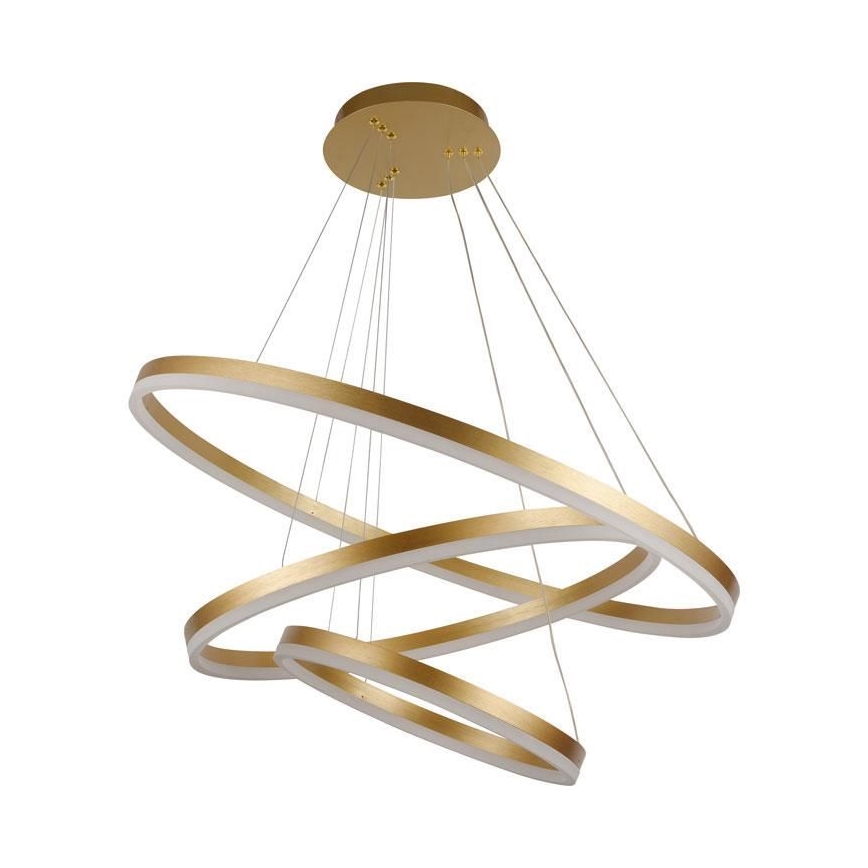 Lustre LED regulável em cabo LED/125W/230V 3000-6500K diâmetro 80 cm + comando à distância