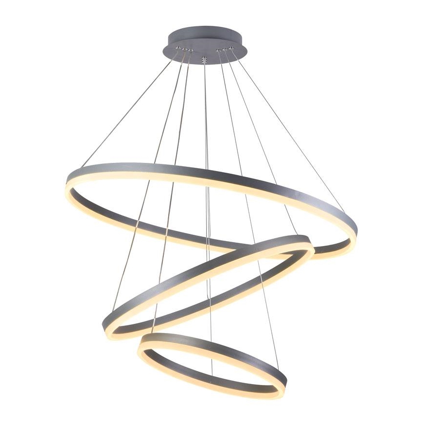 Lustre LED regulável em cabo LED/125W/230V 3000-6500K diâmetro 80 cm + comando à distância