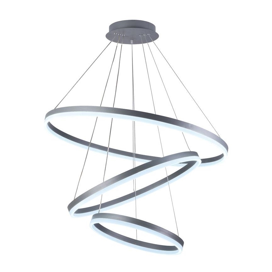 Lustre LED regulável em cabo LED/125W/230V 3000-6500K diâmetro 80 cm + comando à distância