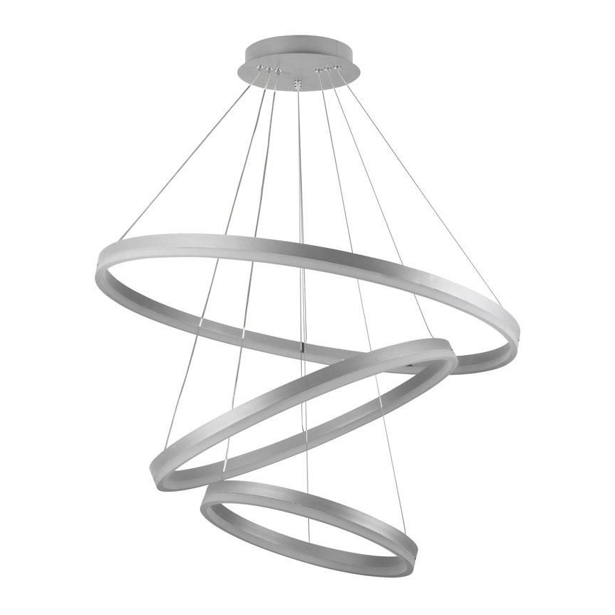 Lustre LED regulável em cabo LED/125W/230V 3000-6500K diâmetro 80 cm + comando à distância