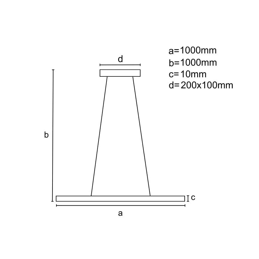 Lustre LED regulável em cabo LED/40W/230V 3000-6500K cromo + comando à distância