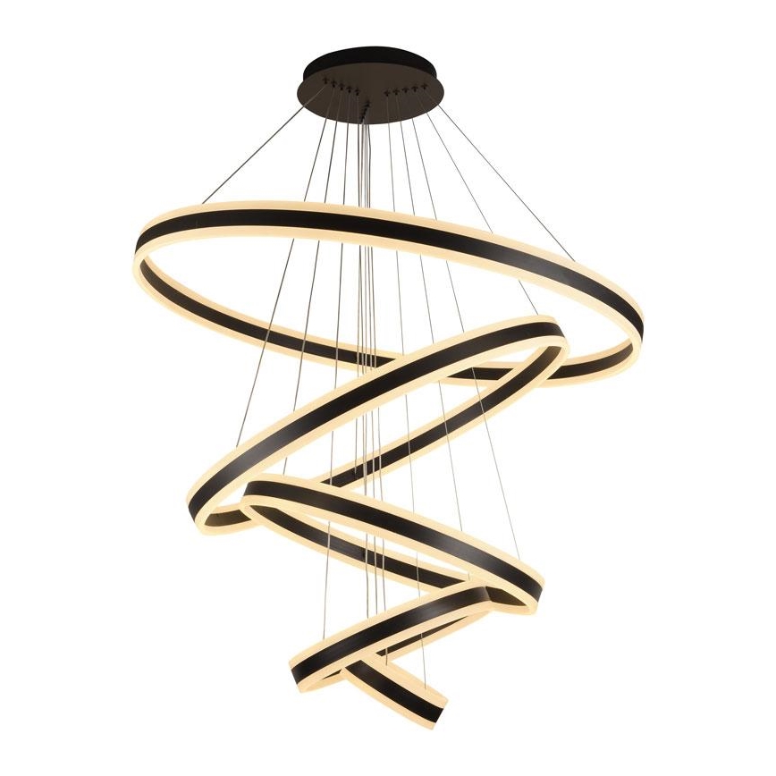 Lustre LED regulável em cabo LED/420W/230V 3000-6500K diâmetro 100 cm + comando à distância