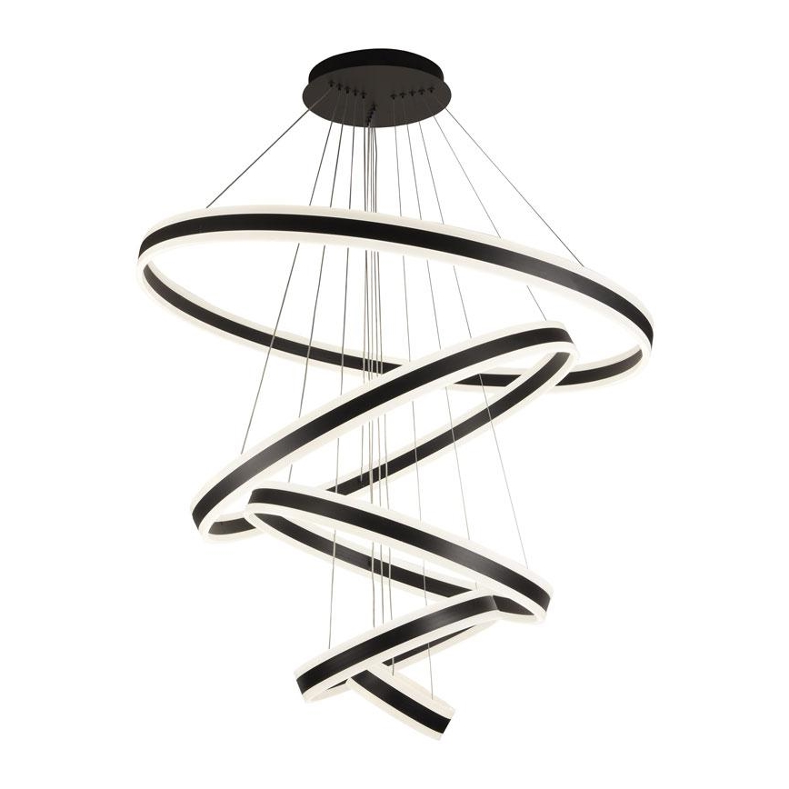 Lustre LED regulável em cabo LED/420W/230V 3000-6500K diâmetro 100 cm + comando à distância