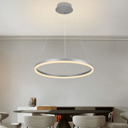 Lustre LED regulável em cabo LED/42W/230V 3000-6500K diâmetro 60 cm + comando à distância