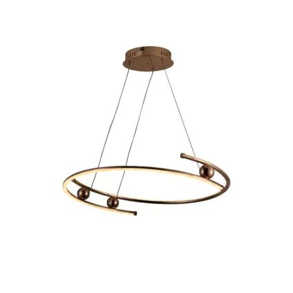 Lustre LED regulável em cabo LED/50W/230V 3000-6500K diâmetro 60 cm + comando à distância