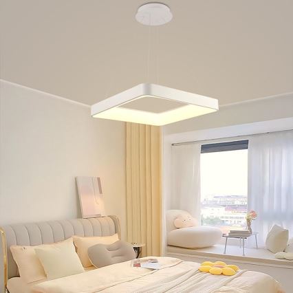 Lustre LED regulável em cabo LED/55W/230V 3000-6500K branco + comando à distância