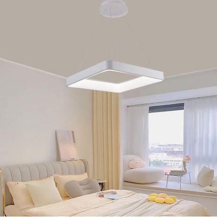 Lustre LED regulável em cabo LED/55W/230V 3000-6500K branco + comando à distância