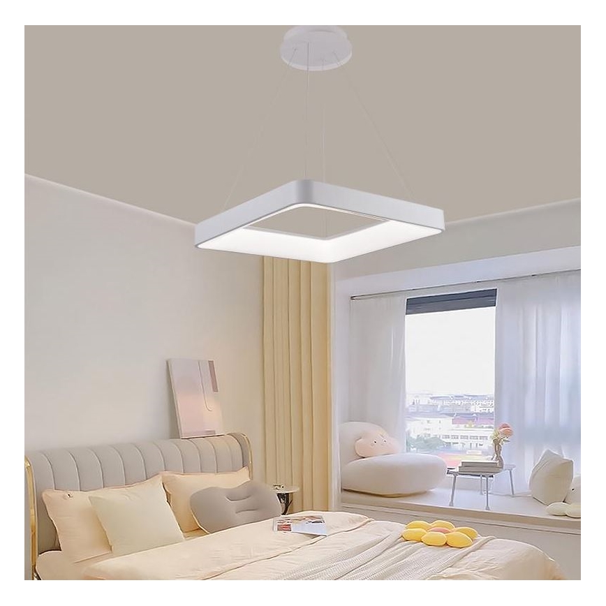Lustre LED regulável em cabo LED/55W/230V 3000-6500K branco + comando à distância