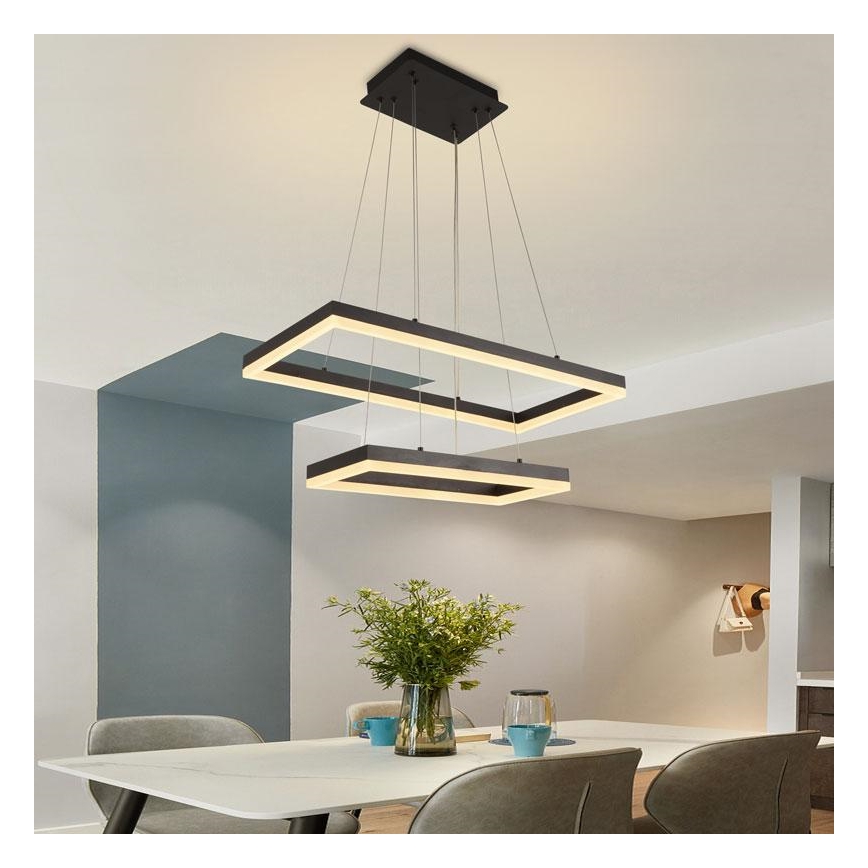 Lustre LED regulável em cabo LED/65W/230V 3000-6500K + comando à distância