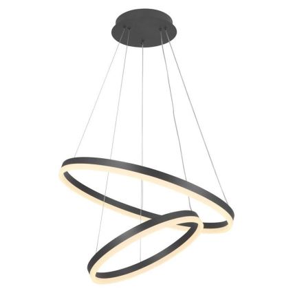 Lustre LED regulável em cabo LED/70W/230V 3000-6500K diâmetro 60 cm + comando à distância