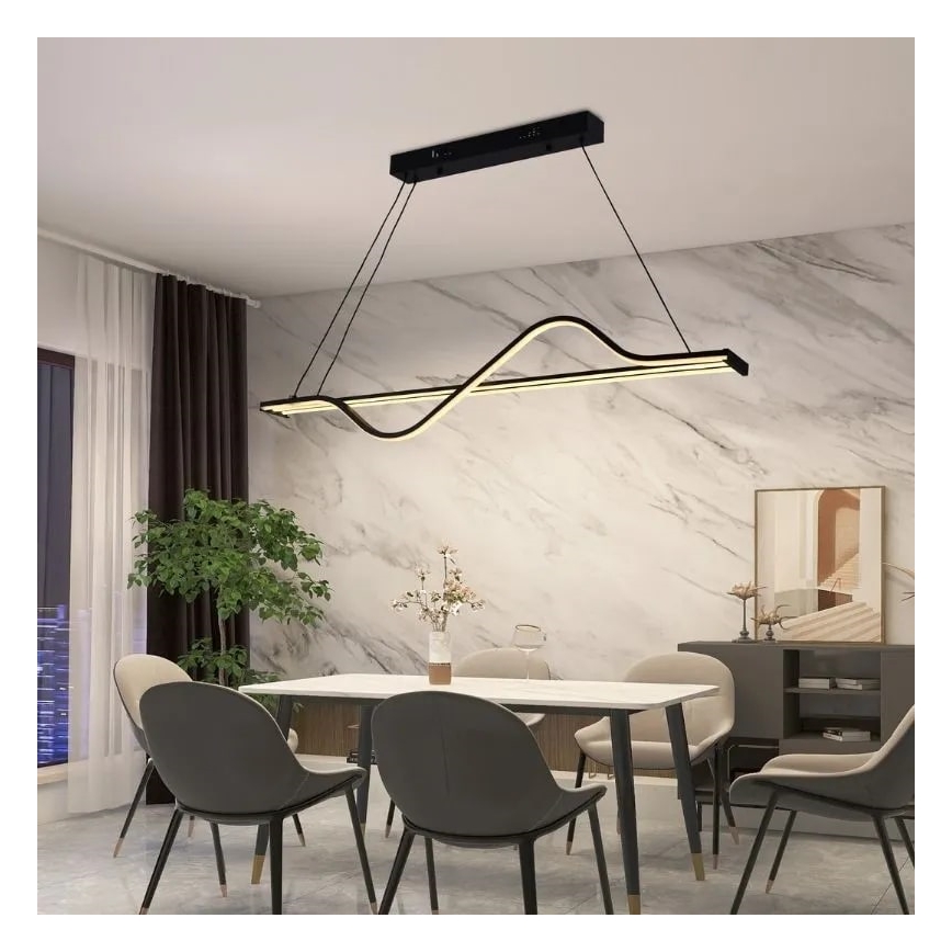 Lustre LED regulável em cabo LED/70W/230V 3000-6500K + comando à distância