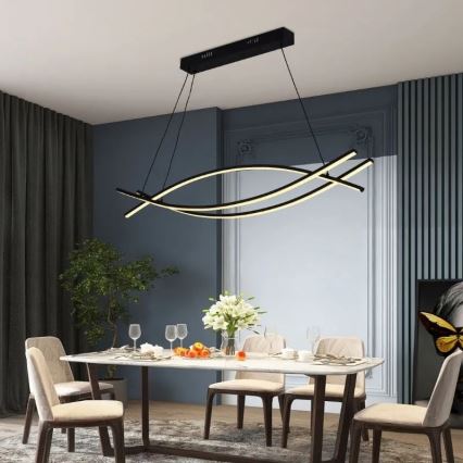 Lustre LED regulável em cabo LED/70W/230V 3000-6500K + comando à distância