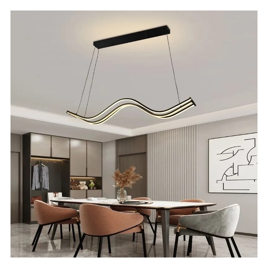 Lustre LED regulável em cabo LED/70W/230V 3000-6500K + comando à distância