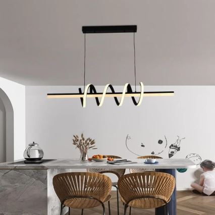 Lustre LED regulável em cabo LED/70W/230V 3000-6500K + comando à distância