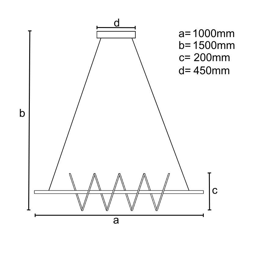 Lustre LED regulável em cabo LED/70W/230V 3000-6500K + comando à distância