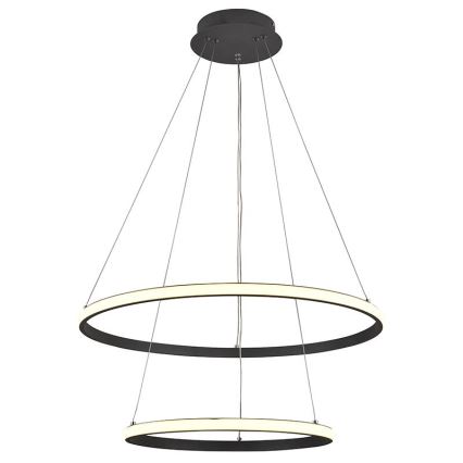 Lustre LED regulável em cabo LED/75W/230V 3000-6500K diâmetro 60 cm + controlo remoto