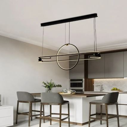 Lustre LED regulável em cabo LED/95W/230V 3000-6500K + comando à distância