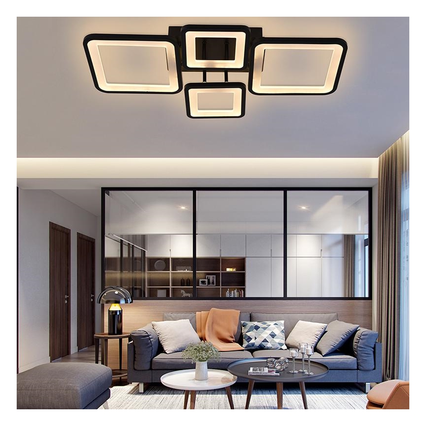 Lustre de teto LED dimmerizável LED/70W/230V 3000-6500K + controlo remoto