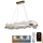 Lustre LED dimmerizável em cabo LED/50W/230V 3000-6500K dourado + controlo remoto