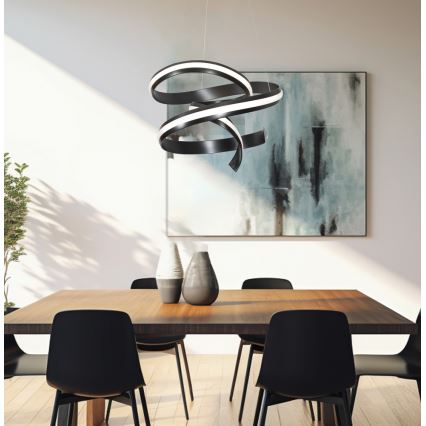 Lustre LED em cabo AREZIA LED/62W/230V preto