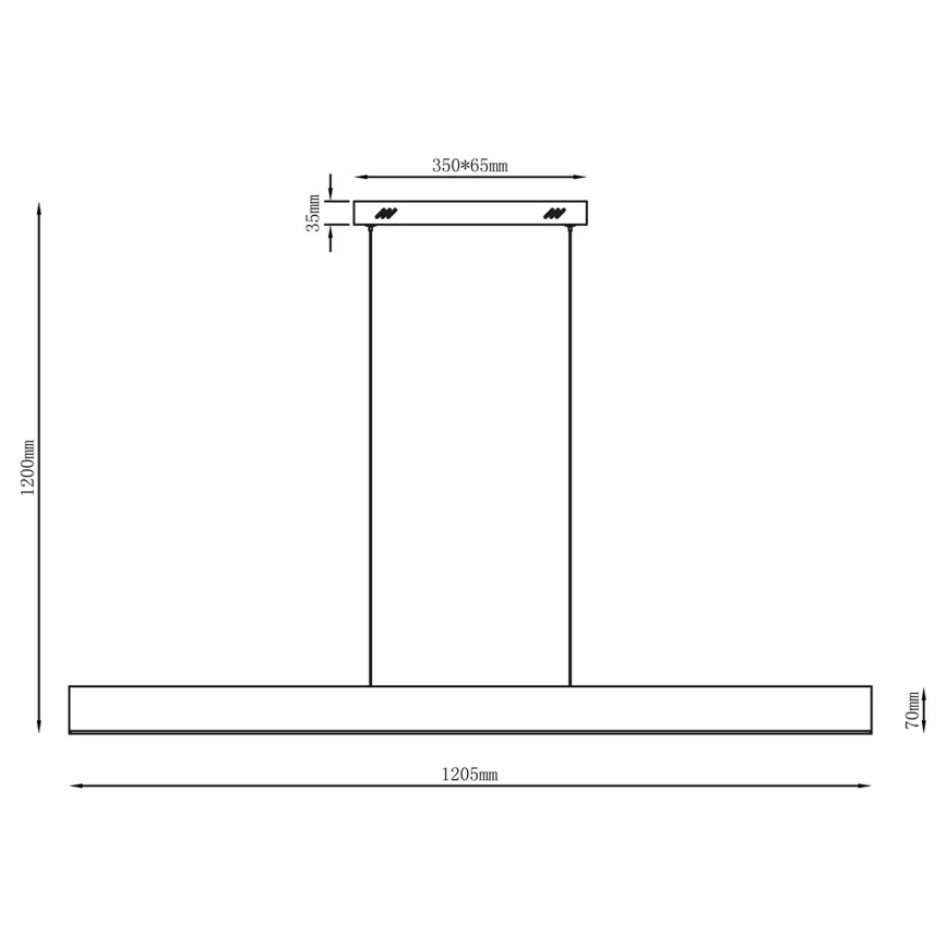 Lustre LED em cabo BERNADETTA LED/20W/230V 4000K branco