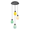 Lustre LED em cabo CACTUS LED/12W/230V 3000K verde/amarelo/branco