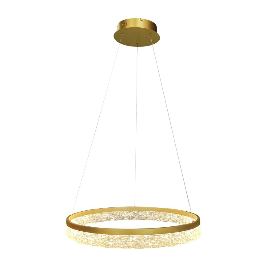 Lustre LED em cabo GALA LED/25W/230V Ø 50 cm dourado