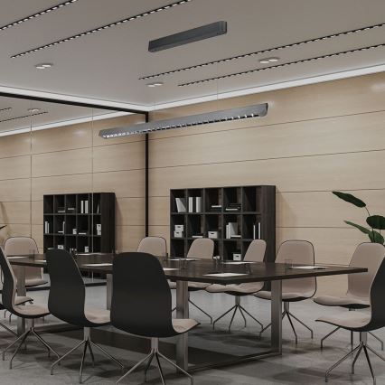 Lustre LED suspenso em cabo LED/36W/230V 3000/4000/6400K antracite