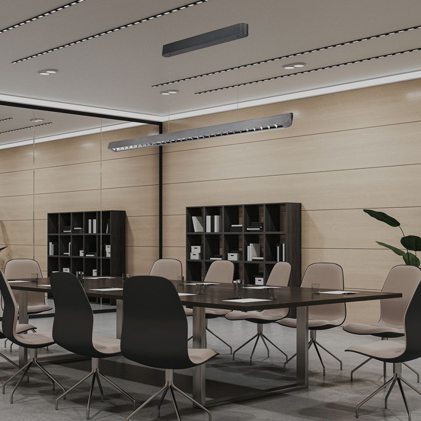 Lustre LED suspenso em cabo LED/36W/230V 3000/4000/6400K antracite