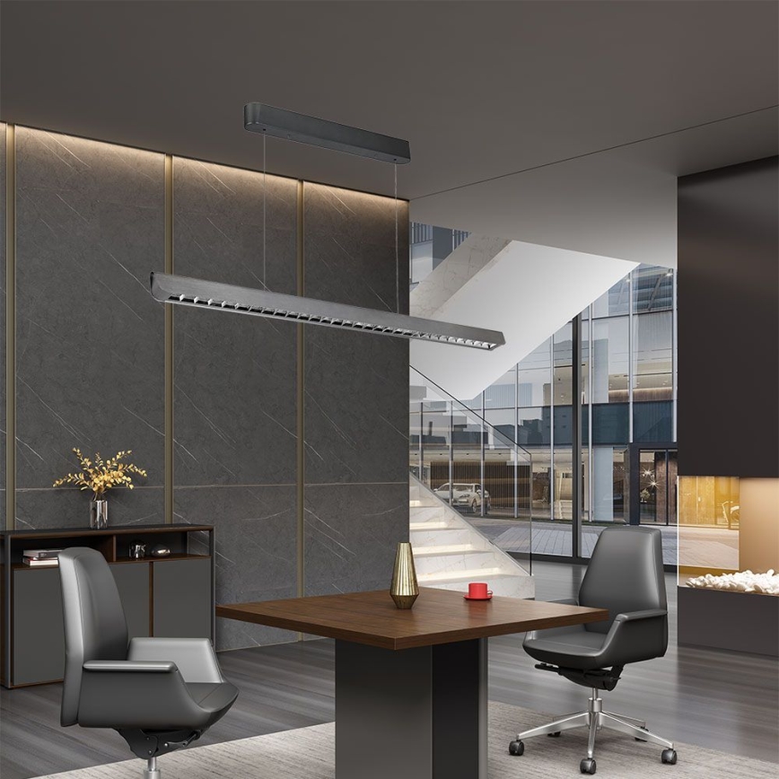 Lustre LED suspenso em cabo LED/36W/230V 3000/4000/6400K antracite