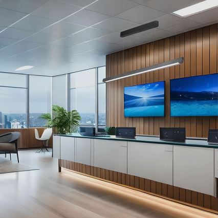 Lustre LED suspenso em cabo LED/36W/230V 3000/4000/6400K antracite