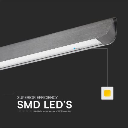 Lustre LED suspenso em cabo LED/36W/230V 3000/4000/6400K antracite