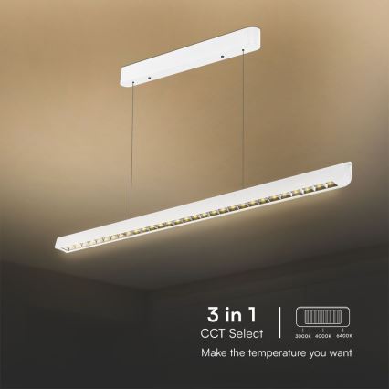 Lustre LED com cabo LED/36W/230V 3000/4000/6400K branco