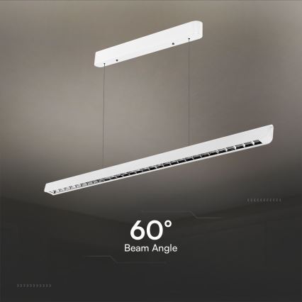 Lustre LED com cabo LED/36W/230V 3000/4000/6400K branco