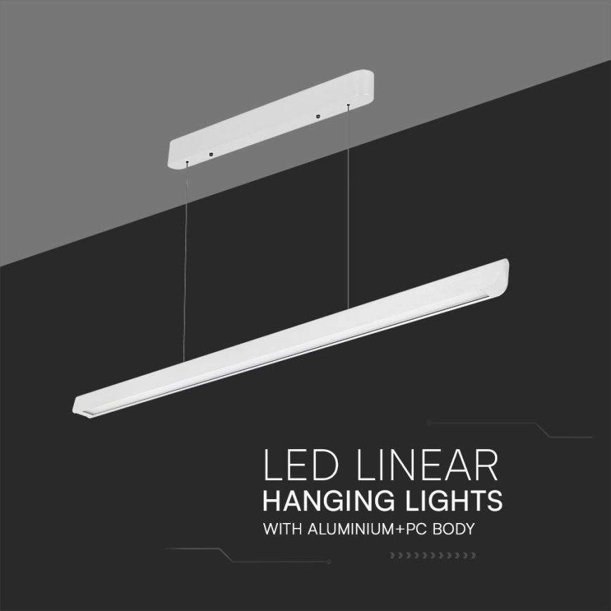Lustre LED com cabo LED/36W/230V 3000/4000/6400K branco
