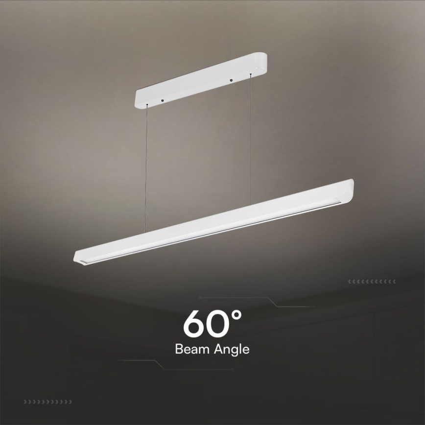 Lustre LED com cabo LED/36W/230V 3000/4000/6400K branco