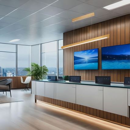 Lustre LED com cabo LED/36W/230V 3000/4000/6400K dourado