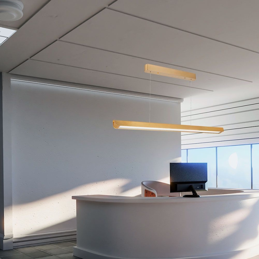 Lustre LED com cabo LED/36W/230V 3000/4000/6400K dourado