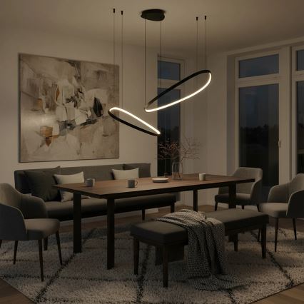 Lustre LED em cabo MICHELLE LED/48W/230V 4000K preto
