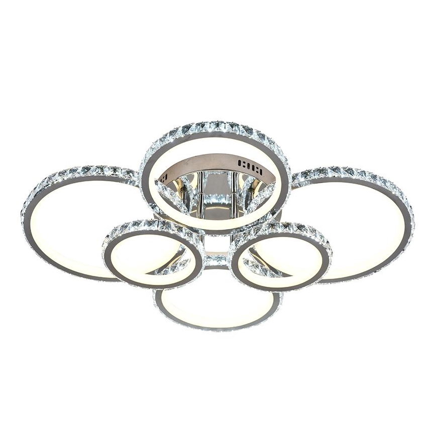 Lustre de teto LED dimmerizável LED/205W/230V 3000-6500K com controlo remoto