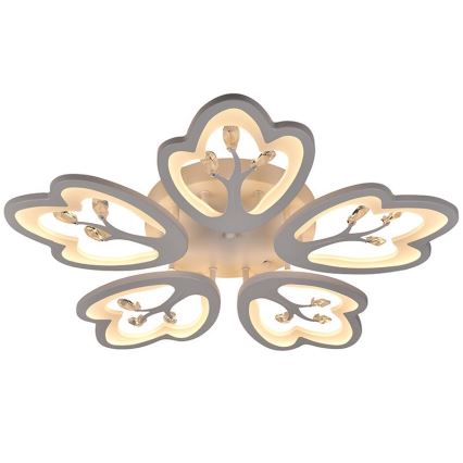 Lustre de teto LED dimmerizável LED/80W/230V 3000-6500K com controlo remoto