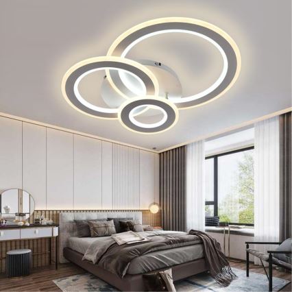 Lustre de teto LED dimmerizável LED/90W/230V 3000-6500K + controlo remoto