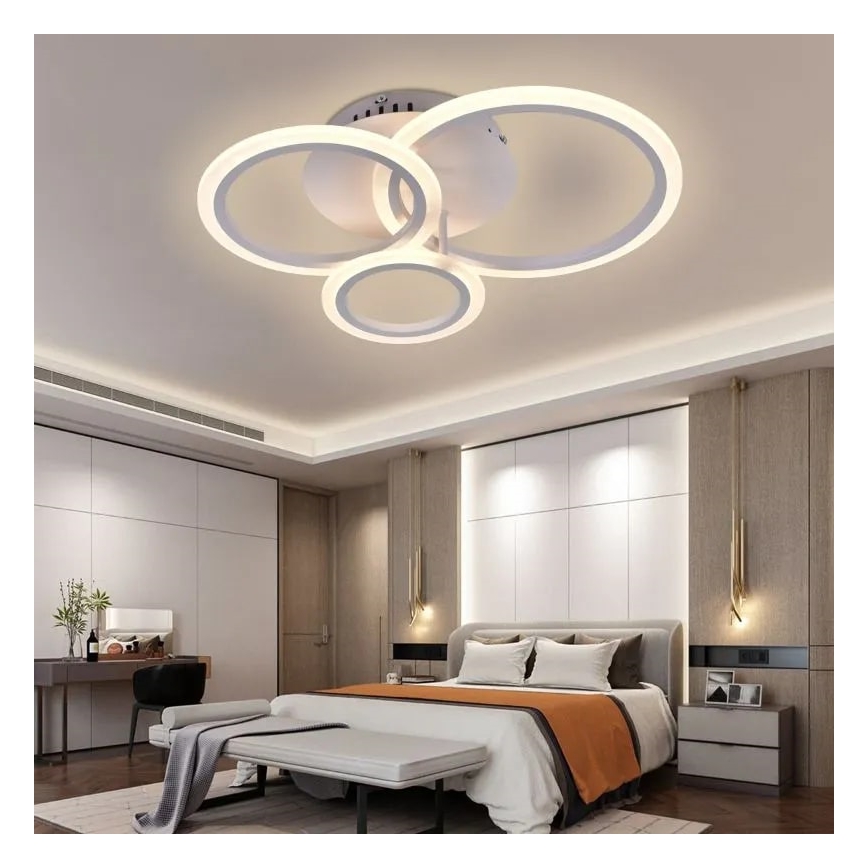 Lustre de teto LED dimmerizável LED/40W/230V 3000-6500K branco + controlo remoto