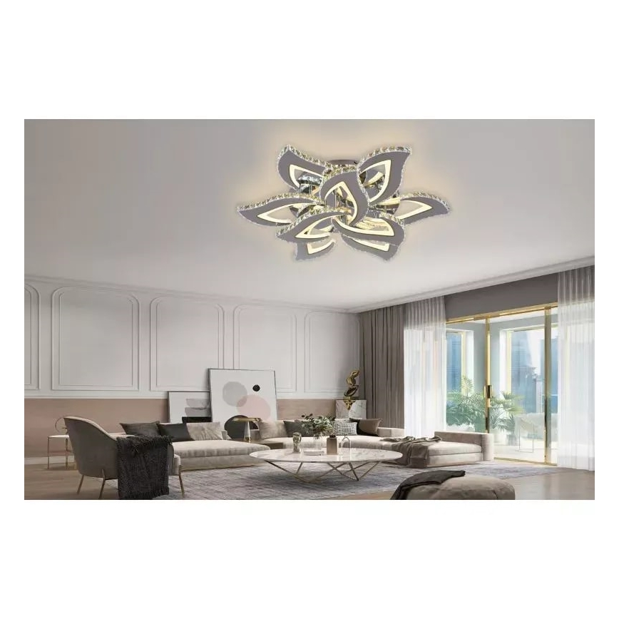 Lustre de teto LED dimmerizável LED/180W/230V 3000-6500K com controlo remoto