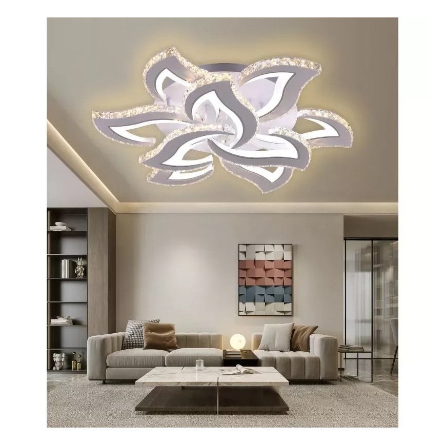 Lustre de teto LED dimmerizável LED/180W/230V 3000-6500K com controlo remoto